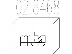 MTS 02.8468 montavimo komplektas, duslintuvas 
 Išmetimo sistema -> Surinkimo dalys -> Surinkimo komplektas