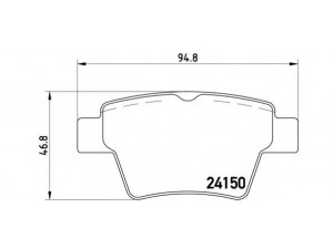 BREMBO P 61 080 stabdžių trinkelių rinkinys, diskinis stabdys 
 Techninės priežiūros dalys -> Papildomas remontas
425322, 425325, 425398, 425399