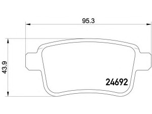 BREMBO P 50 107 stabdžių trinkelių rinkinys, diskinis stabdys 
 Techninės priežiūros dalys -> Papildomas remontas
4154210410, A4154210410