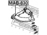 FEBEST MAB-830 valdymo svirties/išilginių svirčių įvorė 
 Ašies montavimas/vairavimo mechanizmas/ratai -> Valdymo svirtis/pasukamosios svirties sujungimas -> Montavimas/sutvirtinimas
MB633820