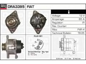 DELCO REMY DRA3395 kintamosios srovės generatorius 
 Elektros įranga -> Kint. sr. generatorius/dalys -> Kintamosios srovės generatorius
77 810 77, 46430526, 46430527