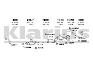 KLARIUS 960083E išmetimo sistema 
 Išmetimo sistema -> Išmetimo sistema, visa