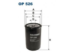 FILTRON OP526 alyvos filtras 
 Techninės priežiūros dalys -> Techninės priežiūros intervalai
5120700509, MLS000702, 5003460