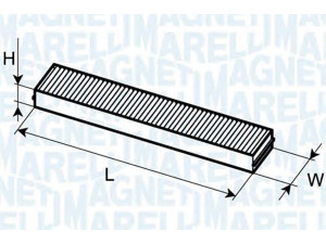 MAGNETI MARELLI 350203061820 filtras, salono oras 
 Filtrai -> Oro filtras, keleivio vieta
64 31 1 496 710, 64 31 1 496 710