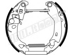 fri.tech. 16099 stabdžių trinkelių komplektas 
 Techninės priežiūros dalys -> Papildomas remontas