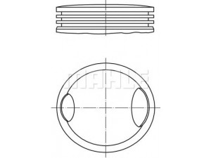 PERFECT CIRCLE 56 04908 0 stūmoklis 
 Variklis -> Cilindrai/stūmokliai
078 107 065 A F, 078 107 103 A F