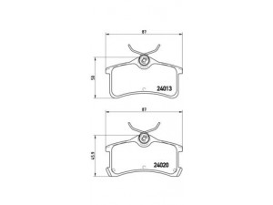 BREMBO P 83 084 stabdžių trinkelių rinkinys, diskinis stabdys 
 Techninės priežiūros dalys -> Papildomas remontas
0446602010, 0446602060, 0446620130