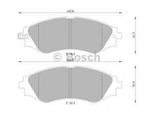 BOSCH 0 986 505 683 stabdžių trinkelių rinkinys, diskinis stabdys 
 Techninės priežiūros dalys -> Papildomas remontas