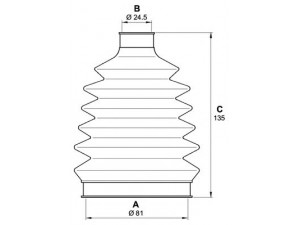 OPEN PARTS SJK7054.00 gofruotoji membrana, kardaninis velenas 
 Ratų pavara -> Gofruotoji membrana
13291734, 13291734, 96220402, 96243578