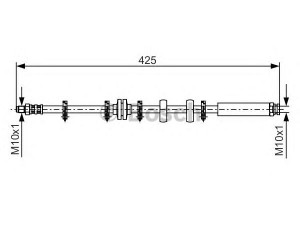 BOSCH 1 987 476 636 stabdžių žarnelė 
 Stabdžių sistema -> Stabdžių žarnelės
46423178, 46423178, 46423178