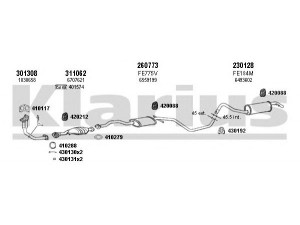 KLARIUS 360875E išmetimo sistema 
 Išmetimo sistema -> Išmetimo sistema, visa