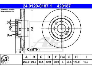 ATE 24.0120-0187.1 stabdžių diskas 
 Dviratė transporto priemonės -> Stabdžių sistema -> Stabdžių diskai / priedai
2112-3501070