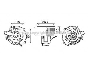 PRASCO OL8636 elektrovariklis, vidinis pūtiklis 
 Šildymas / vėdinimas -> Orpūtė/dalys
1845062, 9119001, 9119001