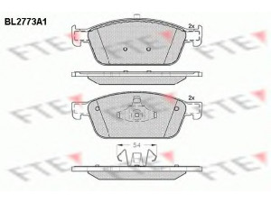 FTE BL2773A1 stabdžių trinkelių rinkinys, diskinis stabdys 
 Techninės priežiūros dalys -> Papildomas remontas
1775091, 5181461, BV612K021AC, BV6Z2001C