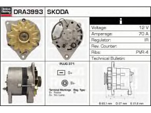 DELCO REMY DRA3993 kintamosios srovės generatorius 
 Elektros įranga -> Kint. sr. generatorius/dalys -> Kintamosios srovės generatorius