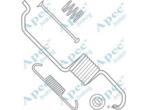 APEC braking KIT981 priedų komplektas, stabdžių trinkelės 
 Stabdžių sistema -> Būgninis stabdys -> Dalys/priedai