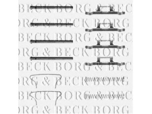 BORG & BECK BBK1104 priedų komplektas, diskinių stabdžių trinkelės 
 Stabdžių sistema -> Diskinis stabdys -> Stabdžių dalys/priedai