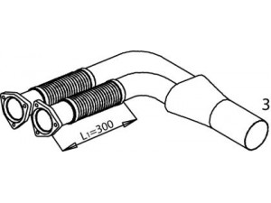 DINEX 49248 išleidimo kolektorius 
 Išmetimo sistema -> Išmetimo vamzdžiai
81.15204.5589