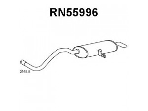 VENEPORTE RN55996 galinis duslintuvas 
 Išmetimo sistema -> Duslintuvas
200101776R