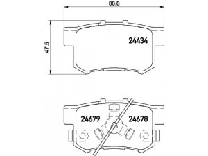 HELLA PAGID 8DB 355 020-021 stabdžių trinkelių rinkinys, diskinis stabdys 
 Techninės priežiūros dalys -> Papildomas remontas
43022TL0G50, 43022TL0G52, 43022T0GA01