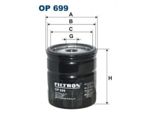 FILTRON OP699 alyvos filtras 
 Techninės priežiūros dalys -> Techninės priežiūros intervalai
92142003