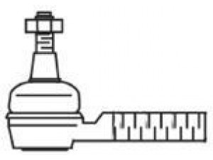 FRAP 3366 skersinės vairo trauklės galas 
 Vairavimas -> Vairo mechanizmo sujungimai
MB831043