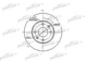 PATRON PBD1217 stabdžių diskas 
 Dviratė transporto priemonės -> Stabdžių sistema -> Stabdžių diskai / priedai
169001, 91508338, 95661748, 96070525