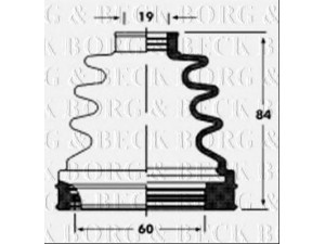 BORG & BECK BCB2800 gofruotoji membrana, kardaninis velenas 
 Ratų pavara -> Gofruotoji membrana
31607518246, 328794, 1142813, 39741AY125