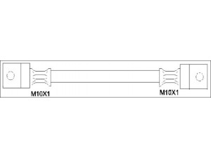 WOKING G1907.00 stabdžių žarnelė 
 Stabdžių sistema -> Stabdžių žarnelės
46204G9500