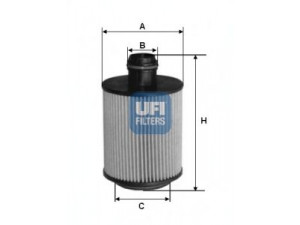UFI 25.061.00 alyvos filtras 
 Techninės priežiūros dalys -> Techninės priežiūros intervalai
1109-CJ, 55206816, 55207208, 55214974