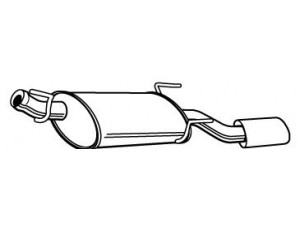 FONOS 23095 galinis duslintuvas 
 Išmetimo sistema -> Duslintuvas
400129110, 4225926, 4896262, 4896296