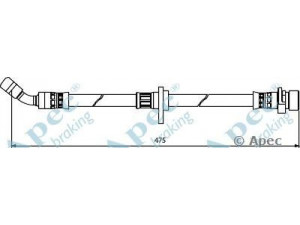 APEC braking HOS3981 stabdžių žarnelė 
 Stabdžių sistema -> Stabdžių žarnelės
01468SEAE00