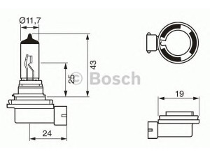 BOSCH 1 987 302 084 lemputė, rūko žibintas 
 Dviratė transporto priemonės -> Elektros įranga -> Žibintų komponentai -> Lemputė, rūko žibintas