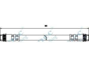 APEC braking HOS3669 stabdžių žarnelė 
 Stabdžių sistema -> Stabdžių žarnelės
7700437994