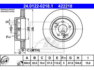 ATE 24.0122-0218.1 stabdžių diskas 
 Dviratė transporto priemonės -> Stabdžių sistema -> Stabdžių diskai / priedai
129 423 03 12