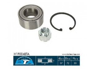 BTA H1P004BTA rato guolio komplektas 
 Ašies montavimas/vairavimo mechanizmas/ratai -> Rato stebulė/montavimas -> Rato guolis
3350.32, 3350.32