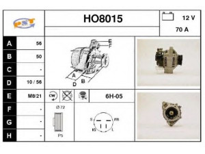 SNRA HO8015 kintamosios srovės generatorius
31100PK20031, CJK88, CJN85