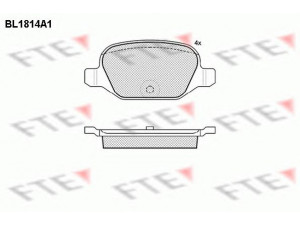 FTE BL1814A1 stabdžių trinkelių rinkinys, diskinis stabdys 
 Techninės priežiūros dalys -> Papildomas remontas
71752988, 71770084, 77362270, 77363445