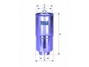 UNICO FILTER FI 8168/1 kuro filtras 
 Degalų tiekimo sistema -> Kuro filtras/korpusas
46807036, 9949267, 0 K552 12603A