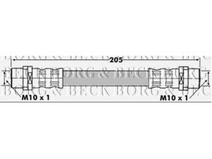 BORG & BECK BBH6634 stabdžių žarnelė 
 Stabdžių sistema -> Stabdžių žarnelės
4E0 611 775F, 4E0611775F, 8D0611775E