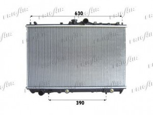FRIGAIR 0116.3026 radiatorius, variklio aušinimas 
 Aušinimo sistema -> Radiatorius/alyvos aušintuvas -> Radiatorius/dalys
MB925638, MR299523
