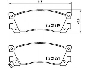 MINTEX MDB3220 stabdžių trinkelių rinkinys, diskinis stabdys 
 Techninės priežiūros dalys -> Papildomas remontas
J0Y12643Z, LCY12343Z