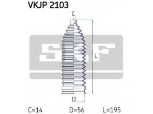 SKF VKJP 2103 gofruotoji membrana, vairavimas 
 Vairavimas -> Gofruotoji membrana/sandarinimai