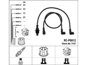 NGK 7157 uždegimo laido komplektas 
 Kibirkšties / kaitinamasis uždegimas -> Uždegimo laidai/jungtys