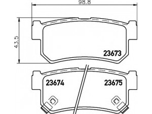 HELLA 8DB 355 012-501 stabdžių trinkelių rinkinys, diskinis stabdys 
 Techninės priežiūros dalys -> Papildomas remontas
4841308050, 4841308051, 48413090A0