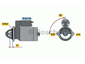 BOSCH 0 986 010 030 starteris 
 Elektros įranga -> Starterio sistema -> Starteris
09163858, 09512053, 1202001, 1202002