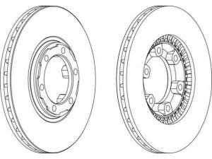 FERODO DDF459-1 stabdžių diskas 
 Dviratė transporto priemonės -> Stabdžių sistema -> Stabdžių diskai / priedai
MB407031