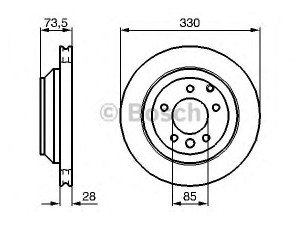 BOSCH 0 986 479 095 stabdžių diskas 
 Stabdžių sistema -> Diskinis stabdys -> Stabdžių diskas
7L8 615 601 C, 955 352 401 30, 955 352 401 31