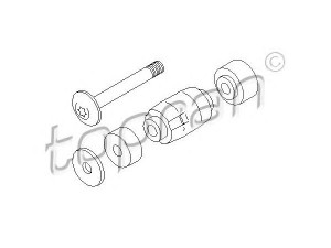 TOPRAN 700 458 skersinio stabilizatoriaus komplektas 
 Ašies montavimas/vairavimo mechanizmas/ratai -> Stabilizatorius/fiksatoriai -> Pasukimo trauklė
6001 547 138, 8200 277 960