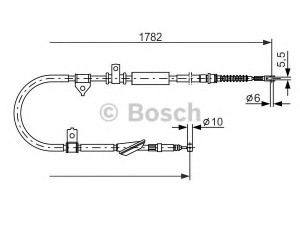 BOSCH 1 987 477 889 trosas, stovėjimo stabdys 
 Stabdžių sistema -> Valdymo svirtys/trosai
GVC 9023 82, GVC 9023 82